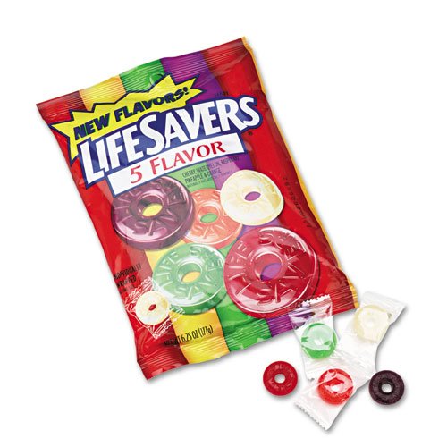 Lifesavers Products – Lifesavers – Hard Candy, Five Classic Flavors, Individually Wrapped, 6.5oz Bag – Sold As 1 Pack – Enjoy America’s Favorite Hard Candies. – Larger Pieces Mean More Enjoyment. – logo