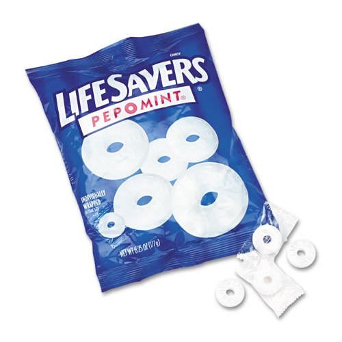 Lifesavers Products – Lifesavers – Hard Candy, Pep-o-ment Flavor, Individually Wrapped, 6.5oz Bag – Sold As 1 Pack – Enjoy America’s Favorite Hard Candies. – Larger Pieces Mean More Enjoyment. – logo