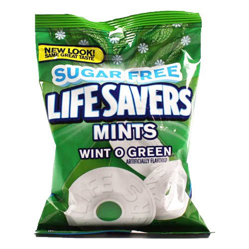 Lifesavers Wint-o-green Hard Candy, Sugar Free, 3 Pack logo