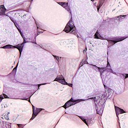 Light Pink and Light Purple Princess Chocolate Rocks Candy Nuggets 1lb Bag logo