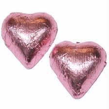 Light Pink Foiled Gourmet Creamy Milk Chocolate Hearts 1 Pound Box – Oh! Nuts logo