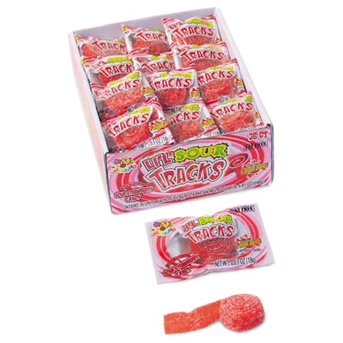 Li’l Sour Tracks Sour Strawberry Candy, 0.63oz (Pack of 36) logo