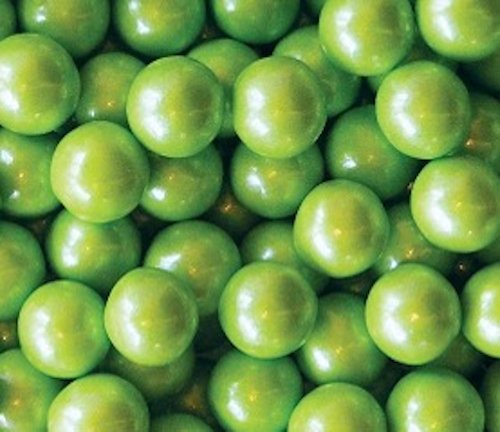 Lime Green Shimmer Sixlets Candy 5lb Bag (bulk) logo