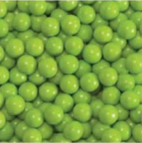 Lime Green Sixlets Candy Coated Chocolate Balls logo