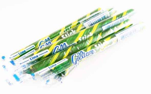 Lime Green & Yellow Old Fashioned Hard Candy Sticks: 10 Count (individually Wrapped) logo