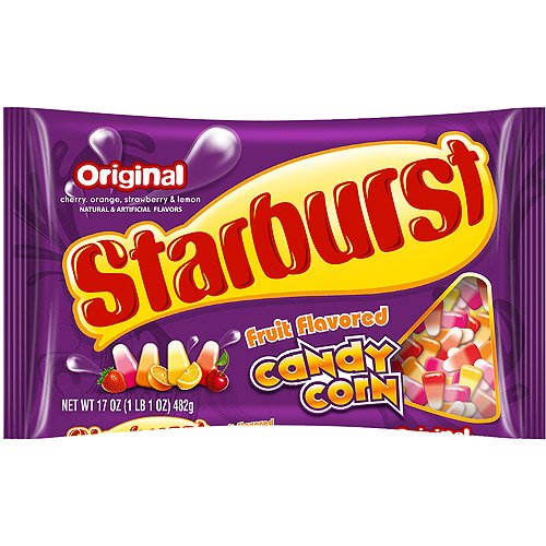 Limited Edition (3 Pack) Starburst Candy Original Fruit Flavored Candy Corn 17 Oz Bags logo