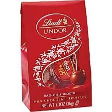 Lindor Milk Chocolate Truffles 3 Pieces Per Pack (1.3 Oz), 8 Pack logo