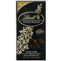 Lindor Truffles 60% Extra Dark Chocolate Bar logo