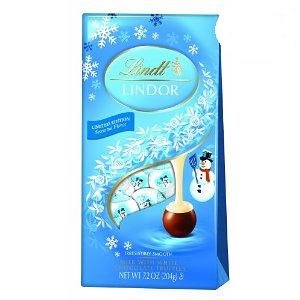 Lindor Truffles Holiday Bag, Milk and White Snowman, 7.2 ounce Packages (Pack of 3) logo