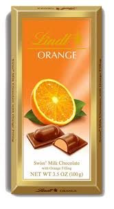 Lindt Bar (milk Chocolate Filled With Tart Orange Filling) – Pack of 4 logo