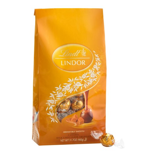 Lindt Caramel Lindor Truffles 75-pc Bag logo