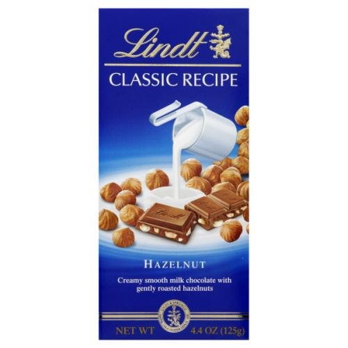 Lindt, Choc Bar Clssc Mlk Hzlnut, 4.4 Oz (Pack of 12) logo