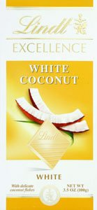 Lindt, Choc Bar Exc Wht Coconut, 3.5 Oz (Pack of 12) logo