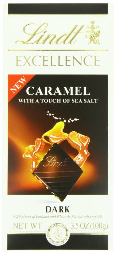 Lindt Chocolate Excellence Caramel With A Touch Of Sea Salt Bar, 3.5 Ounce (Pack of 12) logo