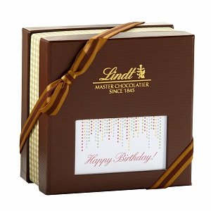 Lindt Chocolate Happy Birthday Gift Box With Lindor Truffles, 30 Piece, Assorted, .8 Lb logo