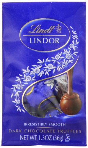 Lindt Chocolate Lindor Truffles Dark Chocolate Mini Bag, 1.3 Ounce (Pack of 24) logo