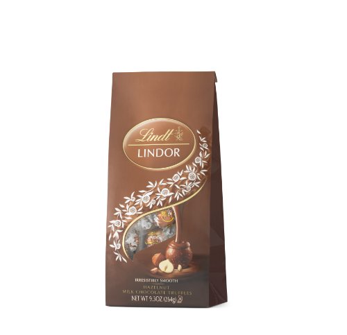 Lindt Chocolate Lindor Truffles Hazelnut Bag, 9.3 Ounce logo