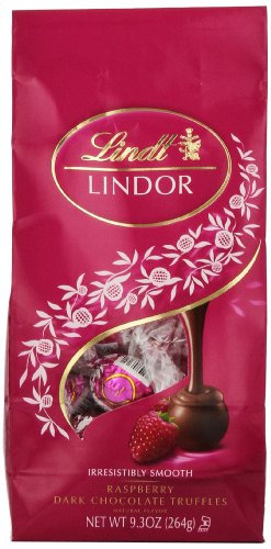 Lindt Chocolate Lindor Truffles Raspberry Bag, 9.3 Ounce logo