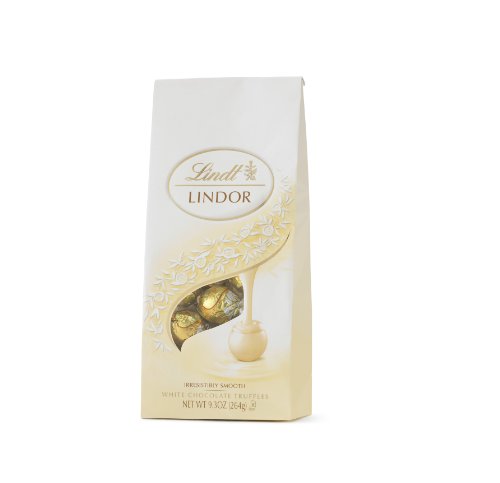 Lindt Chocolate Lindor White Chocolate Bag, 9.3-ounce logo