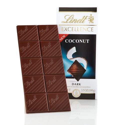 Lindt Chocolate Lindt Excellence Dark Coconut Bar, 3.5 Ounce (Pack of 12) logo