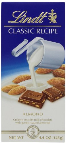 Lindt Classic Recipes Milk Chocolate With Almonds, 4.4 ounce Packages (Pack of 12) logo