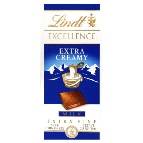 Lindt Excellence Milk Chocolate Bars, 3.5 ounce Bars (Pack of 12) logo