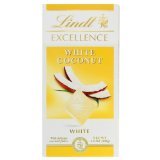 Lindt Excellence White Coconut Choclate With Delcate Coconut Flakes Bars, 100 G (Pack of 4 Bars). logo