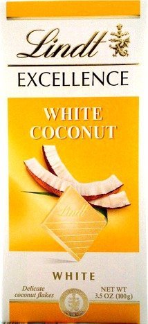 Lindt Excellence White Coconut Chocolate (3.5oz / 100g) logo