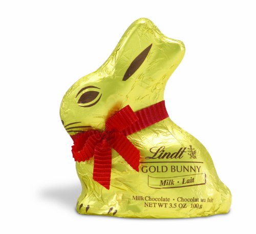 Lindt Gold Bunny Milk Chocolate, 3.5 ounce (Pack of 4) logo