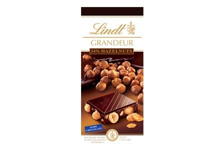 Lindt Grandeur 34% Hazelnuts Dark Chocolate Bar 5.3oz (6-pack) logo