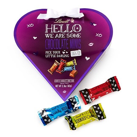 Lindt Hello Heart Valentine Chocolate Minis 2.8 Oz logo