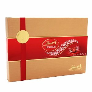 Lindt Lindor Milk Chocolate Truffles Gift Box, 9.7 Oz logo