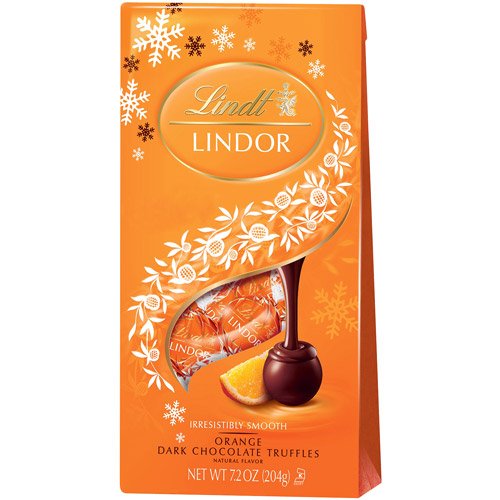 Lindt Lindor Orange Dark Chocolate Truffles 7.2 Oz logo