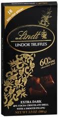 Lindt Lindor Truffle 60% Extra Dark Chocolate Bar – Pack of 4 logo