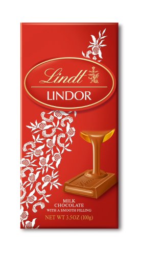 Lindt Lindor Truffle Milk Chocolate Bar, 3.5 ounce Bars (Pack of 12) logo
