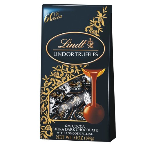 Lindt Lindor Truffles 60% Extra Dark Chocolate, 5.1 ounce Bags (Pack of 6) logo