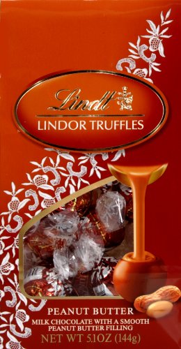 Lindt Lindor Truffles Peanut Butter (12-count), 5.1 ounce Bags (Pack of 6) logo