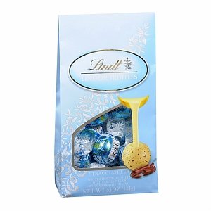 Lindt Lindor Truffles Stracciatella White Chocolate Shell With Cocoa Pieces With Smooth Filling 5.1 Oz logo