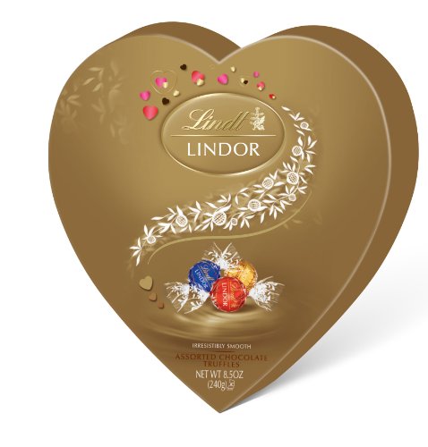 Lindt Lindor Valentine Truffles Gift Box, Assorted Heart, 8.5 Ounce logo