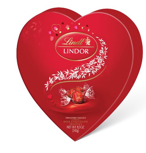 Lindt Lindor Valentine Truffles Gift Box, Milk Heart, 8.5 Ounce logo