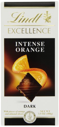 Lindt Master Chocolatier Excellence Intense Orange, Dark, 3.5 ounce (Pack of 6) logo