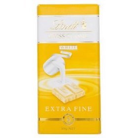 Lindt Swiss White Chocolate 100g. logo