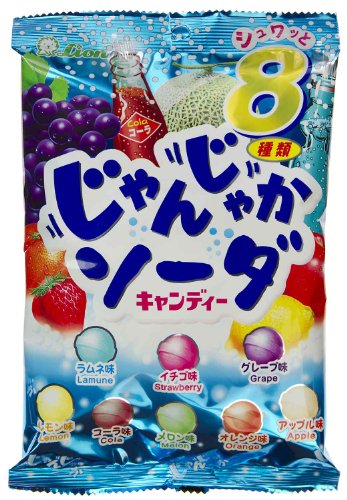 Lion 8-flavor Soda Hard Candy (japanese Import) [ji-icic] logo