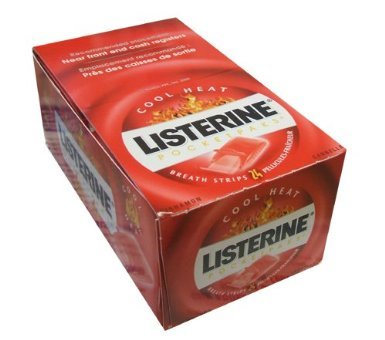 Listerine Pocketpaks Cinnamon Oral Care Strips – 12 Packs (288 Strips) logo