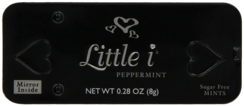 Little I Sugar Free Peppermint, 0.28 ounce Black Mirrored Tins (Pack of 24) logo