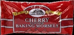 Log House Cherry Flavored Baking Morsels Chips 10 Oz Bag (Pack of 3) logo