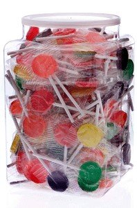 Lollipops W/ Jar 200 Music Note logo