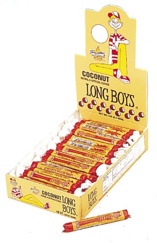 Long Boy, Chocolate Covered Coconut Balls, 48-count, 16 ounce Boxes (Pack of 2) logo