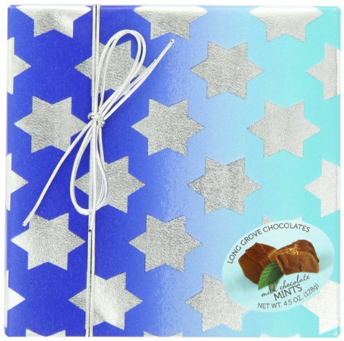 Long Grove Chocolates, Hanukkah Mint Milk, 4.5 Ounce logo