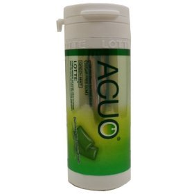 Lotte Acuo Dental Health Chewing Gum Green Mint Flavor Sugar Free 27 G X 3 Bottles logo